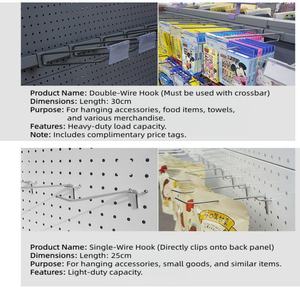 Estantes <span class=keywords><strong>de</strong></span> Góndola Blancos Personalizables en Varios Tamaños <span class=keywords><strong>para</strong></span> Exhibición en Minimercados y Tiendas Pequeñas - Product Image 3