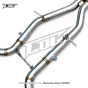 ท่อไอเสียสแตนเลสแบบตรงรุ่นสำหรับ Mercedes-Benz CLS550 V8 4.7L ปี 2010-2016 Boska Supersport X-pipe ผิวขัดเงา - Product Image 4