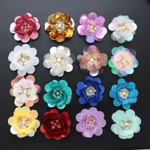 Hot Selling Type Sequin Patches Bloemen Decoratie Soort Bloem Applicaties