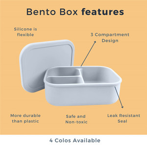 Nouvelle boîte à lunch pour enfants en silicone pour l'école Boîte à lunch étanche - Product Image 2