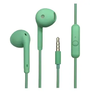 מפעל U19 Hifi אוזניות Macaro צבע אוזניות קווית אוזן טלפון 3.5mm ב-אוזן ספורט אוזניות חמוד Earplug עם מיקרופון