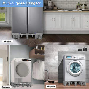 <span class=keywords><strong>Chargement</strong></span> de plus de 350kg Base de machine à laver de haute qualité Base de machine à laver réglable avec support de réfrigérateur élévateur - Product Image 4