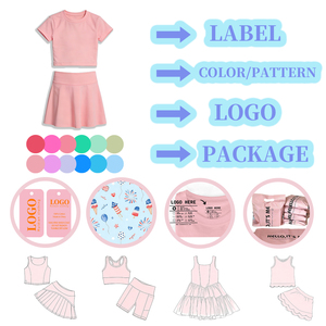 Conjunto de Falda y Top Corto Ajustado para Niñas, Conjunto de Falda de Tenis para Niñas, Conjunto de Falda con Estampado Personalizado, Top Corto y Falda para Mamá e Hija - Product Image 4