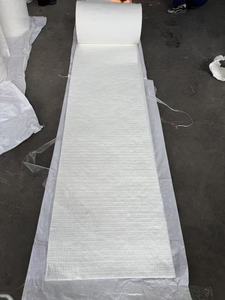 Material de aislamiento Mantas de tela de fibra cerámica aislantes ignífugas <span class=keywords><strong>para</strong></span> revestimientos de pared de hornos industriales - Product Image 5