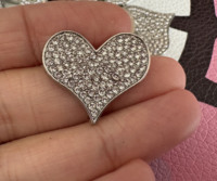 Breloques DIY en métal argenté et doré, incrustées de diamants, pour ongles, vêtements, cheveux, accessoires polyvalents, pinces, décoration de chaussures et sacs