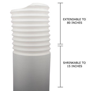 Manguera de Escape Portátil para Aire Acondicionado, Kit de PVC para Ventana, Cubierta Flexible de 56 Pulgadas, Accesorios para Aire Acondicionado, Manual - Product Image 2