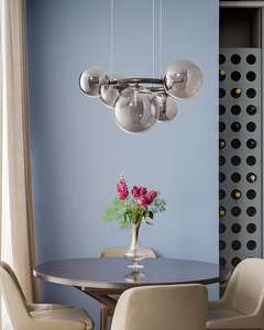 Lustre en fer à led de style moderne Décoration intérieure Suspension pour maison ou hôtel Luminaire élégant - Product Image 5