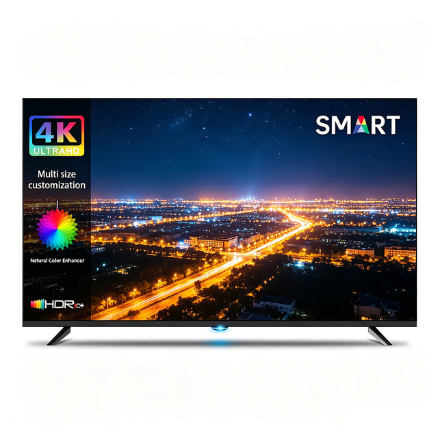 SKD Android 120Hz 4K HDTV Universal Smart LED LCD TV with 24"-120" Screen Sizes for Bathroom Use