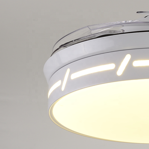 Ventilador de techo Lámpara de 36 pulgadas con candelabro LED Ventilador de control remoto Ventilador LED RGB de 3 velocidades <span class=keywords><strong>Abanico</strong></span> De Techo - Product Image 4