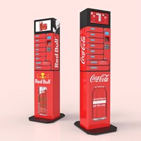 Casillero de Carga Móvil MIA Premium de 8 Puertas, Operado con Tarjeta de Crédito, Compatible con Pago sin Efectivo y Sistema de Gestión de Anuncios Remoto