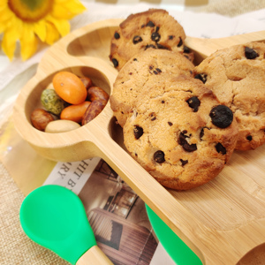 Nuevo Diseño Ecológico, No Tóxico, Libre de BPA, Juego de Plato y Tazón de Bambú para Bebé con Diseño Animal Minimalista para Niños - Product Image 3