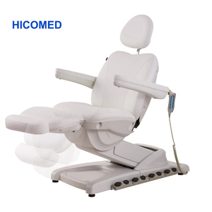 HICOMED Weiße Elektrische Kosmetikliege Multifunktionale Massageliege SPA-Ausrüstung Mit 4 Motoren Fußpedal Speicherfunktion - Product Image 1