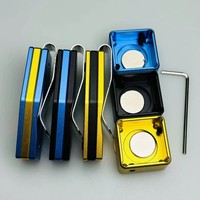 Support magnétique carré pour craie de billard, aimant puissant en métal, accessoire de billard/snooker, logo personnalisé, vente en gros, MOQ 500 pièces