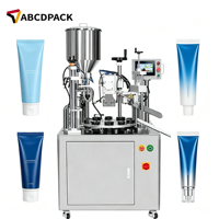 Machine de remplissage et de scellage de tubes en plastique à grande vitesse pour la production en série de crèmes et onguents cosmétiques