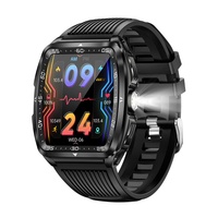 CR112 Linterna 5atm Impermeable Deporte al aire libre Smartwatch Correr Natación Monitor DE SALUD Oem Logotipo personalizado en reloj inteligente