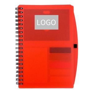 Promotional Allegheny Sticky Notes, Flags and Pen Notebook Advertising Gifts Notebook with Custom Logo PVC Cover Note Pad - Product Image 3