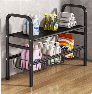 Organizador Metálico Expandible <span class=keywords><strong>de</strong></span> 2 Niveles <span class=keywords><strong>para</strong></span> Debajo del Fregadero, Estante <span class=keywords><strong>de</strong></span> Almacenamiento Ajustable <span class=keywords><strong>para</strong></span> Cocina - Product Image 4