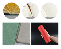 2025 personnalisé en cuir Logo Journal étanche A5 couverture rigide académique Pu couverture planificateur mensuel imprimé Journal cahiers personnalisés