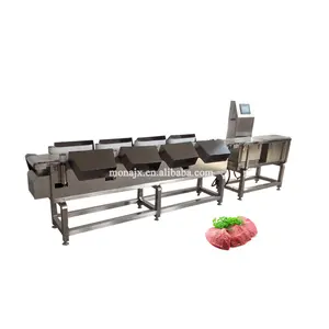 Vendita calda completamente automatica controllo pesatura industria di trasformazione antomatic cibo classificazione di peso frutta verdura smistatore macchina per il cibo