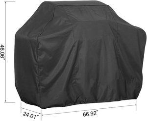 Housse de barbecue au charbon de bois de grande taille en Oxford imperméable et résistant au vent personnalisée 67 pouces pour une utilisation en extérieur - Product Image 4