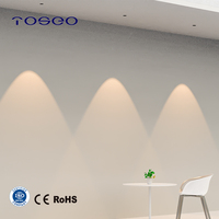 Boîtier de downlight fixe IP20 en aluminium moulé sous pression MR11 GU10, découpe 55x25mm, ouverture avant 52mm, ampoule remplaçable