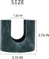 SAIDKOCC D8x7cm porte-serviettes en marbre travertin Beige ou pierre naturelle organisateur à séchage rapide porte-éponge porte-éponge