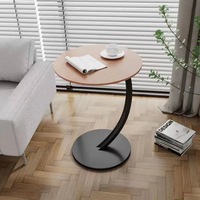 Table Basse Compacte Italienne Populaire sur Internet, Petite Table d'Appoint d'Angle pour Salon ou Table de Chevet pour Chambre