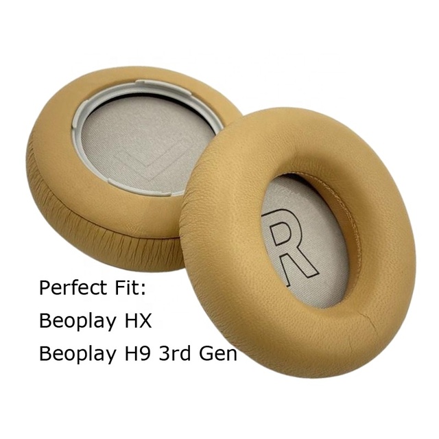 For B&O Beoplay HX H9 3rd Gen Ear Cushions Protein Leather Cover Earpad Noise Reduction Headphone Lambskin Memory Foam Ear Pads