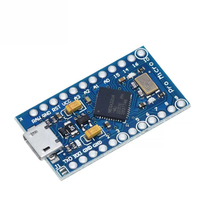 ATmega32U4 Controlado Mini Leonardo Placa DE DESARROLLO Pro Micro 5V 16M MCU Kit de desarrollo para placa de codificación compatible con Arduino