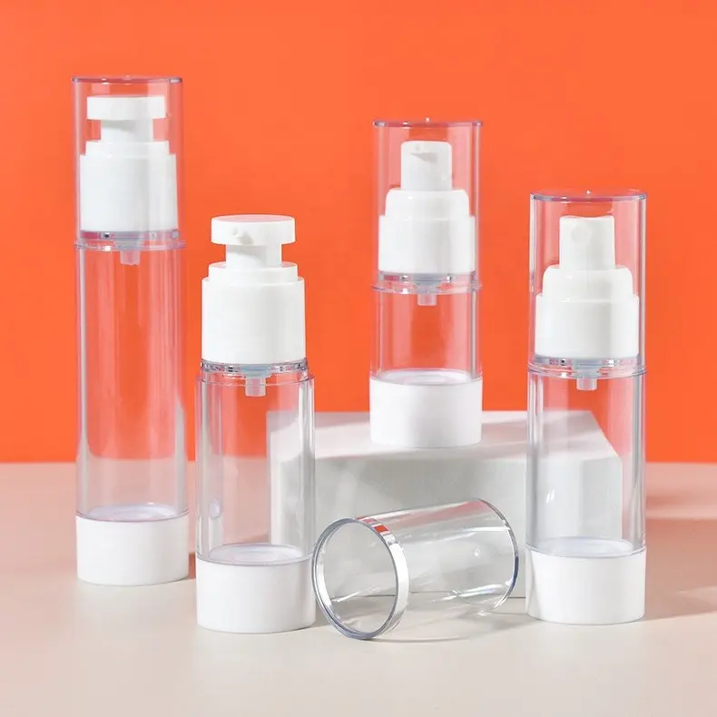 Luxus leere Plastik Lotion Pump Flasche 100ml Kosmetik Gesicht Hautpflege Airless Flasche mit Lotion Pump Spray Pump