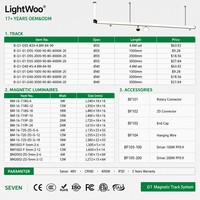 Système d'éclairage linéaire modulaire magnétique Baron extensible DIY 5 mm ultra-fin 48 V pour salon, cuisine, bureau, carré, hexagone