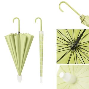 Parapluie japonais simple à grande ouverture, 16 baleines, manche long, semi-automatique, protection solaire, vente en gros, parapluie publicitaire, parapluie cadeau - Product Image 4