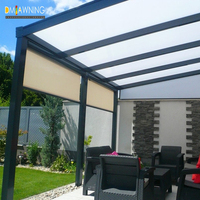 Système de pergola pliable en PVC imperméable à toit rétractable