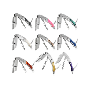 פרטי תווית עיצוב חדש מקובל עיצוב גמיש ירוק שרף יין קורקבורג מקצועי פותחן בקבוק בסיסי - Product Image 3