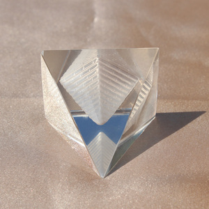 Tinh thể rõ ràng thủy tinh Ai Cập kim tự tháp chặn giấy MH-F0197 - Product Image 5