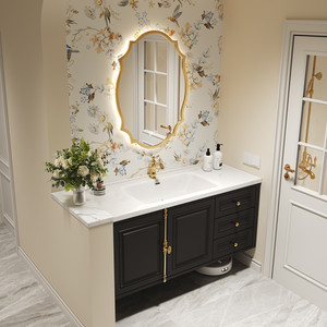 Mueble de Baño de Piedra Sinterizada de Gran Venta para Dormitorio con Salida Impermeable - Product Image 3