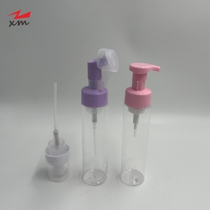 Foam <strong>Facewash</strong> Cleanser Bottle 150ml 250ml Foaming Pump Bottle Silicone <strong>Brush</strong> Pink purple Mousse Facial Cleansing Beauty Package - Product Image 4