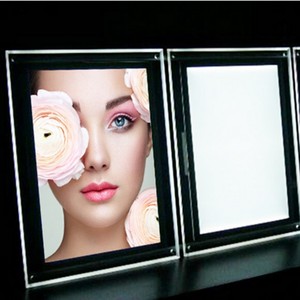 Marco de fotos personalizado 3d acrílico con luz led retroiluminada para boda, venta al por mayor - Product Image 6