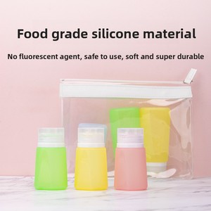Ensemble de flacons distributeurs pliables en silicone grande capacité, best-seller transfrontalier, pour cosmétiques, <span class=keywords><strong>gel</strong></span> <span class=keywords><strong>douche</strong></span>, shampoing, lotion de voyage - Product Image 4