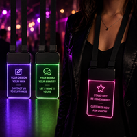 Badge nominatif en acrylique personnalisé avec LED, style magnétique, pour personnel d'hôtel, bar, événement, promotion commerciale, commandes en gros