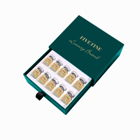 Boîtes d'emballage en carton de style tiroir avec laminage mat imprimé sur mesure, design luxueux pour crème pour le visage