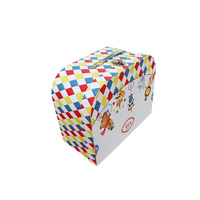 Valise en carton rigide avec logo imprimé en gros Offre Spéciale de fournisseur doré style boîte à souvenirs cadeau pour bébé