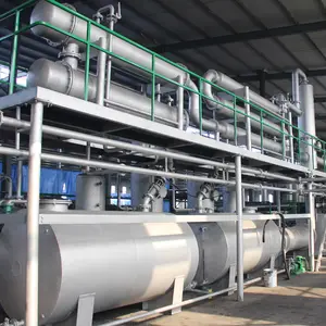 full automatic pyrolysis machine continuous waste tyre oil pyrolysis plant