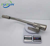 Robinet de cuisine moderne en alliage de zinc chromé, style nouveau, avec douchette latérale rotative à poignée unique, pour usage hôtelier