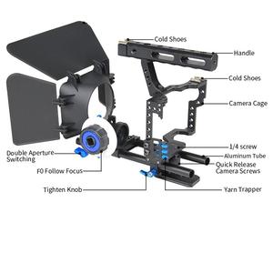 Nuovo accessorio per Studio fotografico stabilizzatore per fotocamera DSLR Rig Movie Kit tik Tok sistema di stabilizzazione gabbia di supporto Matte Box Focus D221 - Product Image 1