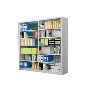 Étagère à livres moderne réglable en acier et en bois pour les bibliothèques scolaires, les meubles de salon avec des étagères murales en métal - Product Image 3