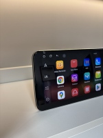 Lecteur DVD de voiture à double écran universel de 24,6 pouces avec coins carrés, lecteur multimédia, CarPlay sans fil, Android Auto, navigation GPS