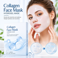 Masque facial en hydrogel bio-collagène transparent hydratant en profondeur et raffermissant, style coréen, en gros