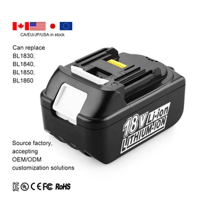 Batterie d'outils électriques certifiée KC Energup MAK-18V 5.0Ah, remplacement pour BL1830 BL1840 BL1850 BL1860, batterie lithium-ion 18v - Product Image 1