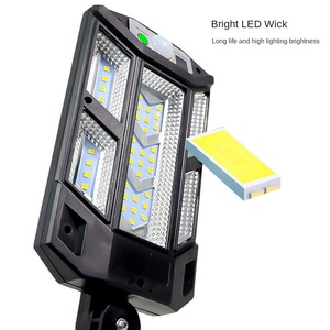 Appliques murales solaires COB extérieures en gros, lumières de cour à détection humaine, éclairage mural domestique, lampadaires télécommandés - Product Image 6